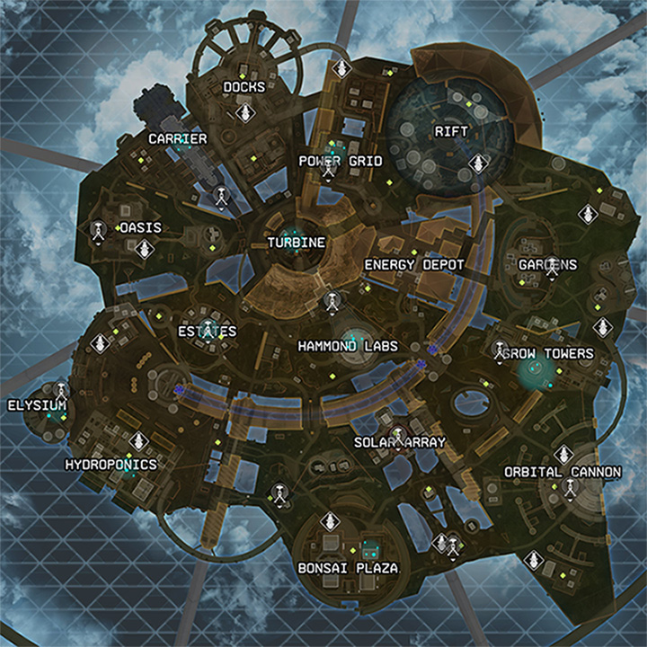 image of what the in game map of olympus looks like